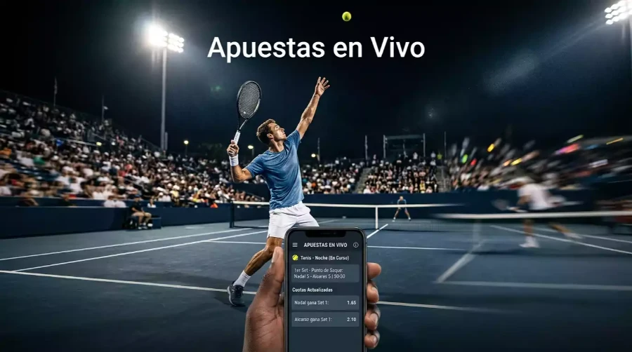Guía completa de apuestas de tenis en vivo live betting España 2026